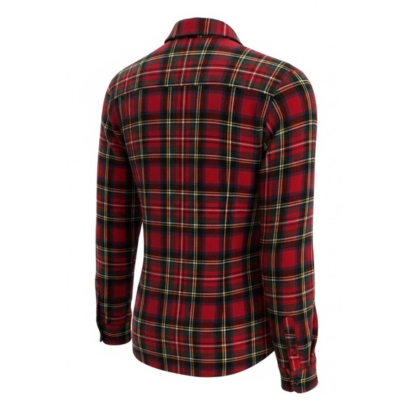 LLBean Relaxed Fit Flannel Shirt Red Plaid Cotton Button Down Long Sleeve Mens L - Picture 4 of 14